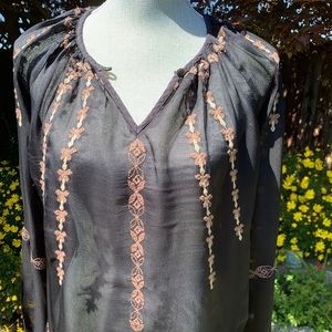 Lucky Brand peasant blouse